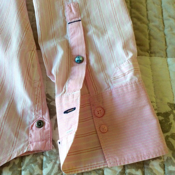 Mexx pink striped dress shirt - Picture 3 of 3